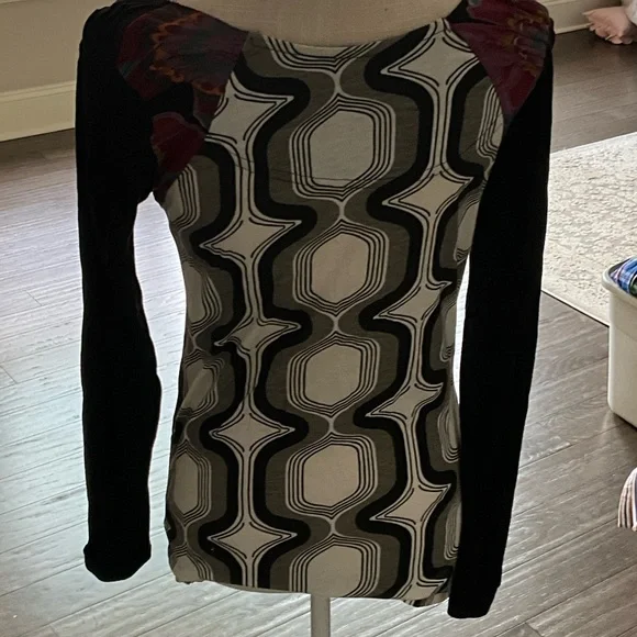 Desigual Black Floral Blouse - Picture 3 of 4